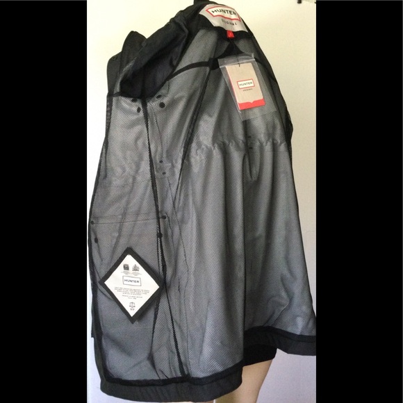 NEW HUNTER (Size S) Original Lightweight Rubberized Waterproof Parka, Black - Picture 16 of 16